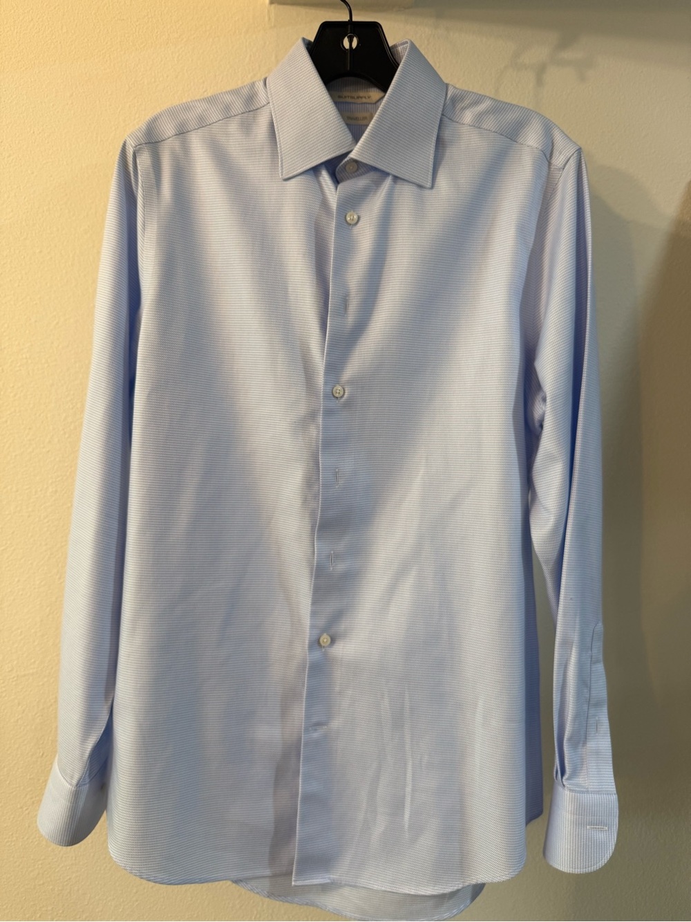 Suitsupply Light Blue Men's Dress Shirt - Spread Collar